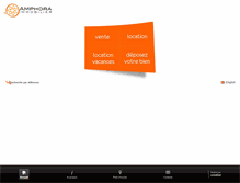 Tablet Screenshot of amphora-immobilier.com